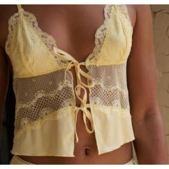 Kat the Label Lucille Camisole in Limoncello - Picture 2 of 6